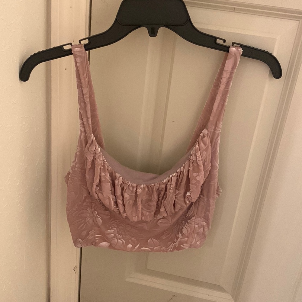 Urban Outfitters Purple Velvet Tank Top